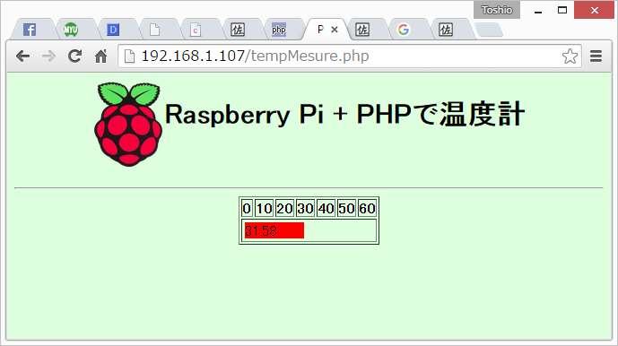 Raspberry Piで温度を測ろう